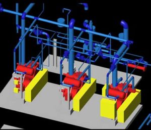 mechanical room 3d scanning services cad