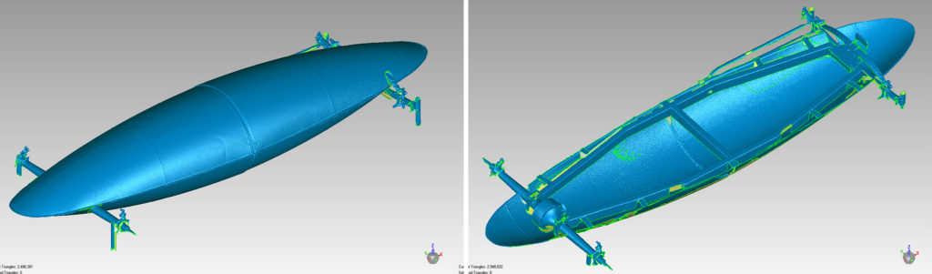 Scan Data of Belly Tank Racer - Exterior and Interior